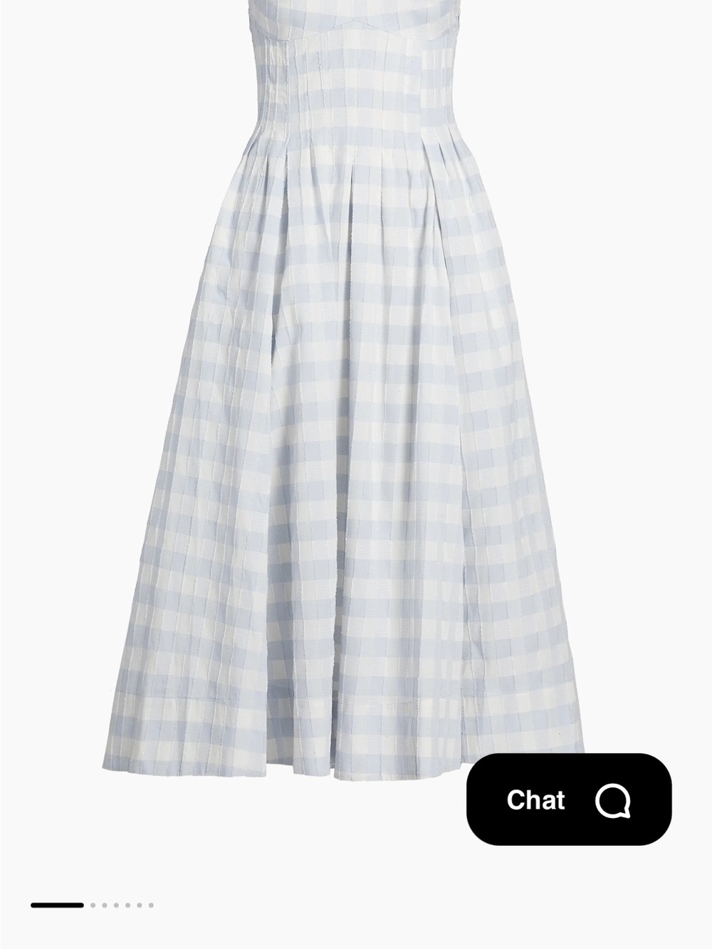 Caroline Constas Blue and White Gingham Sundress - Picture 3 of 8